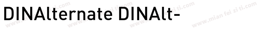 DINAlternate DINAlt字体转换